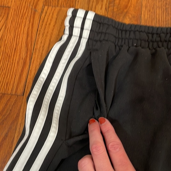 Adidas Climalite Terry Cloth Cropped Jogger Black size L - Picture 4 of 8
